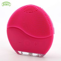 Custom electric facial brush silicone face massage deep cleaning brush